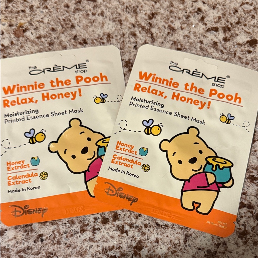 5/$25 set of 2 the creme shop Disney Winnie the Pooh Honey Sheet Masks  🆕